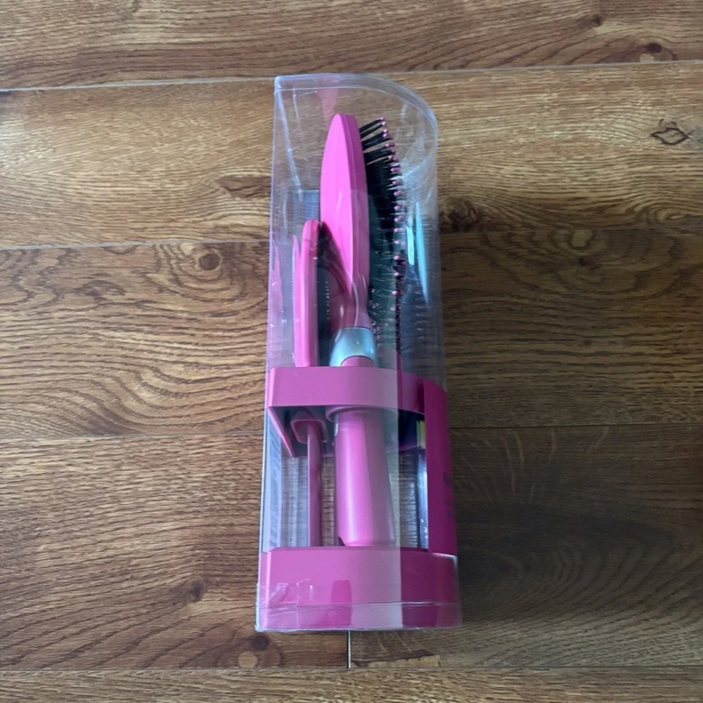 Pink Hair Brush Set - 5 Piece